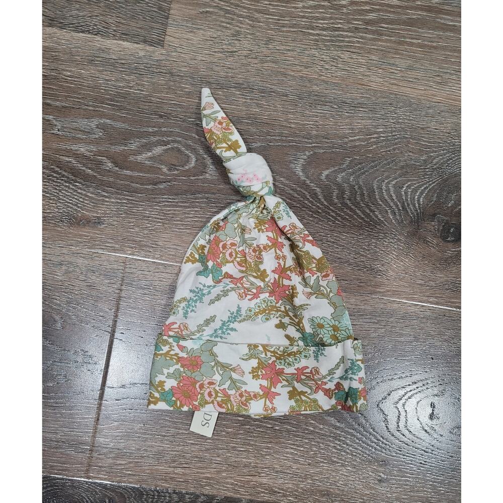 Kate‎ Quinn the Woods Floral Bamboo Baby Girl hat size 6-12 months #8